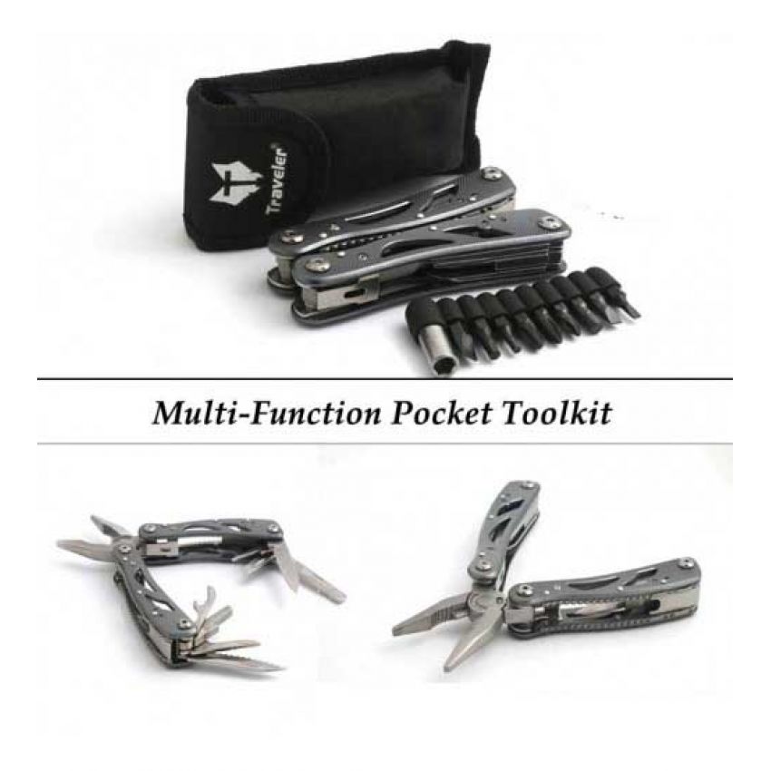 1 Stainless Steel MultiFunction Pocket Toolkit in Pakistan